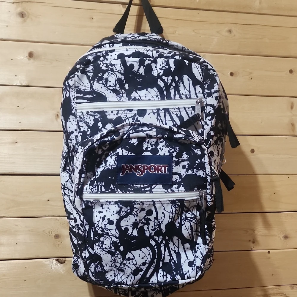 Jansport Superbreak Black Paintball Backpack